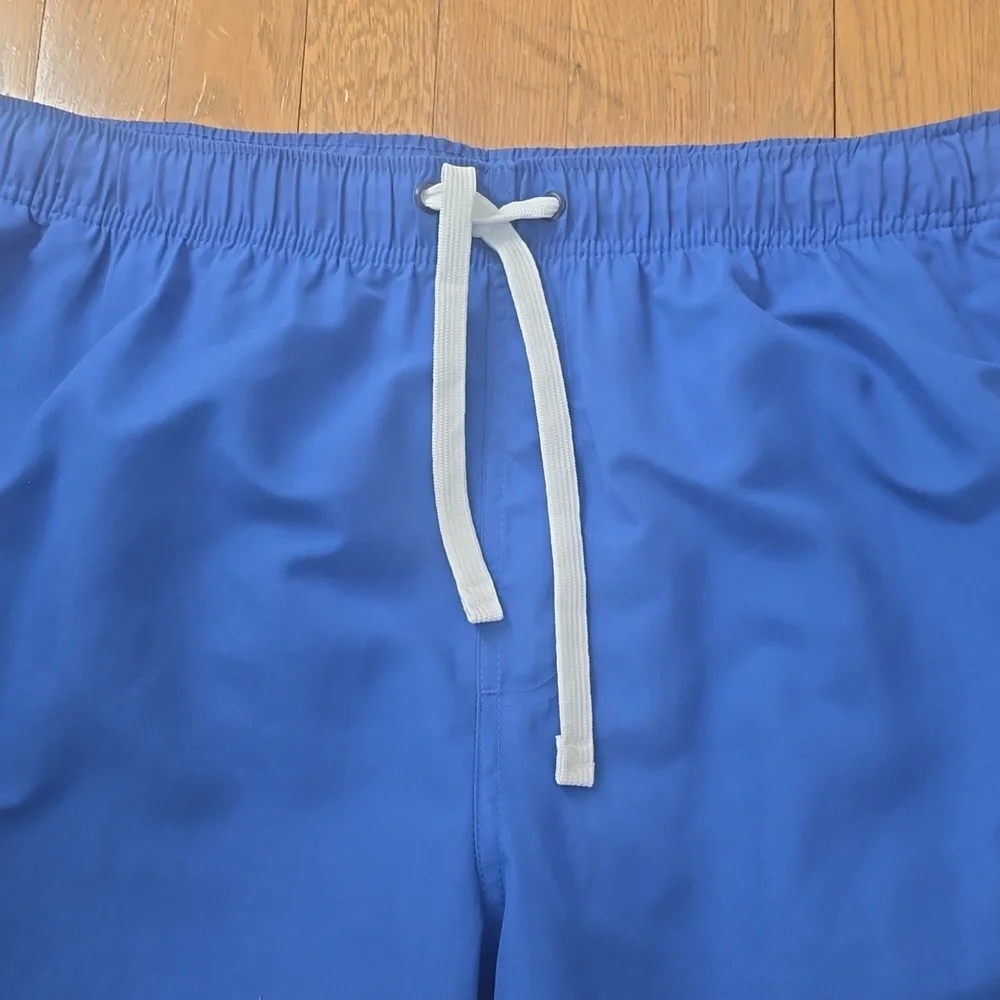 U.S. POLO ASSN SIGNATURE BRAND MEN'S BLUE SWIM BOTTOMS TRUNKS SIZE LARGE